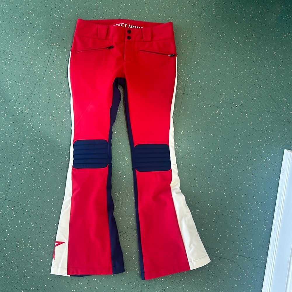 Perfect Moment Ski Pants, red, white and blue, size m, excellent condition!